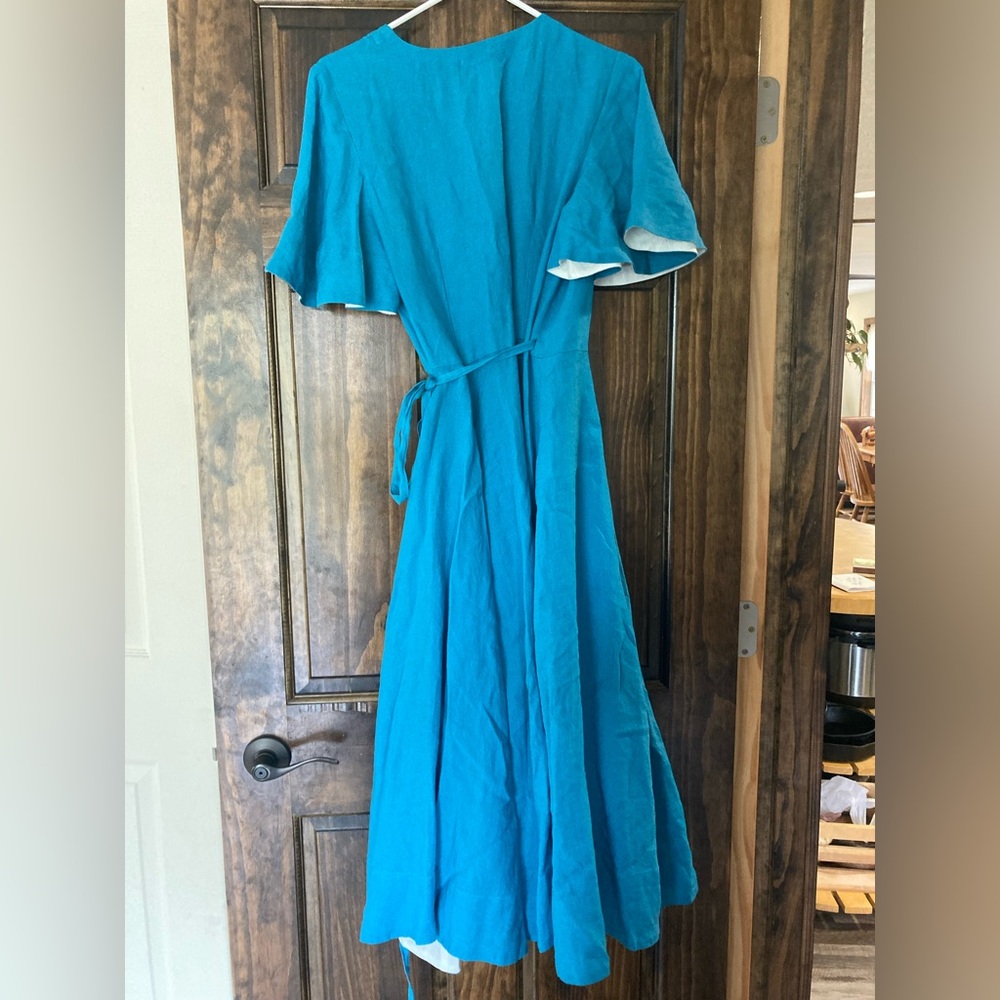 Son de Flor butterfly sleeve wrap dress - Picture 3 of 3